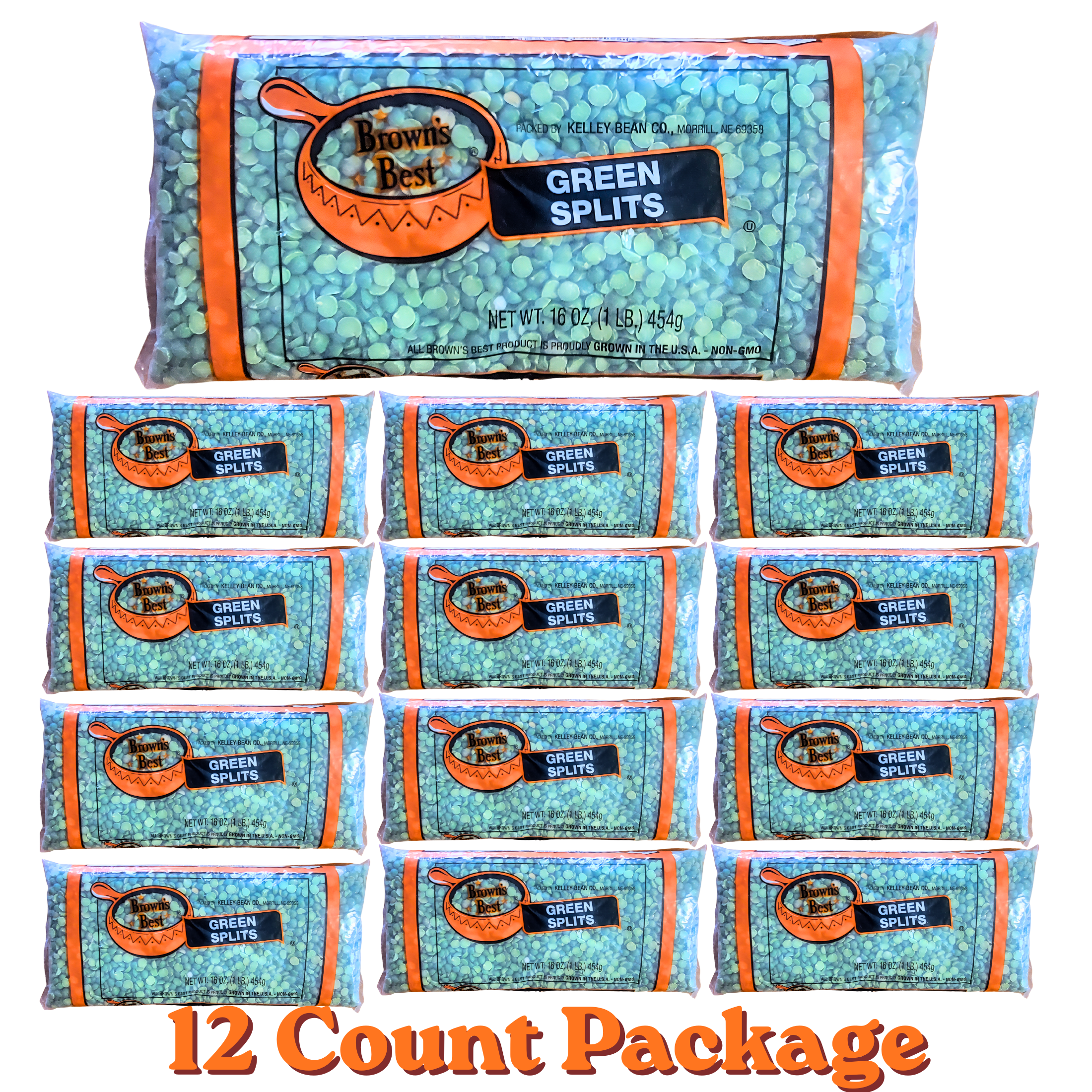 Green Split Peas 1 LB. Bag